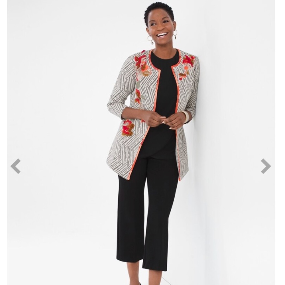 Chico’s Artisan Appliqué Jacket